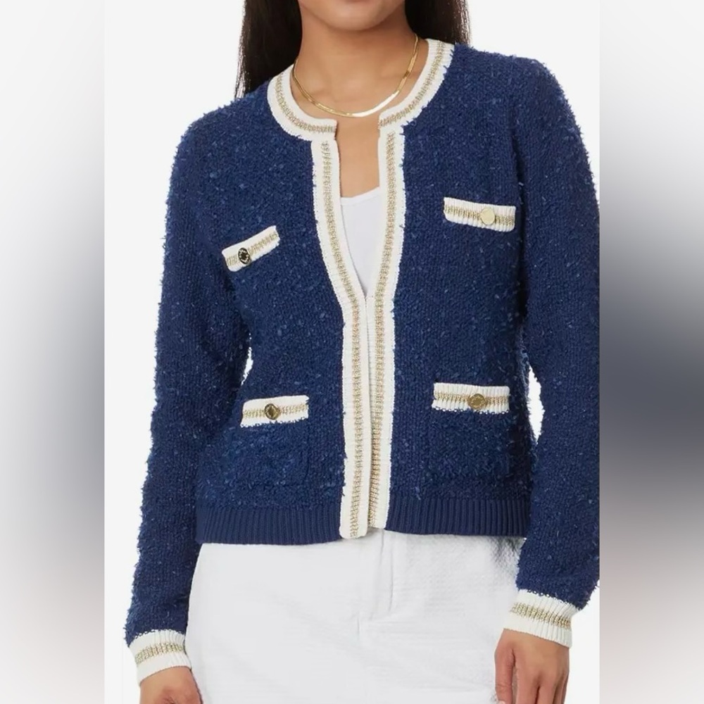 NWT Navy Nalayna Cardigan - Lilly Pulitzer